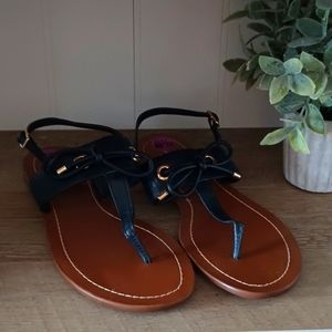 KATE SPADE NEW YORK NAVY SANDALS SZ 8.5